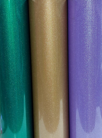 Styletech Ultra Metallic Glitter Vinyl, Mardi Gras pack