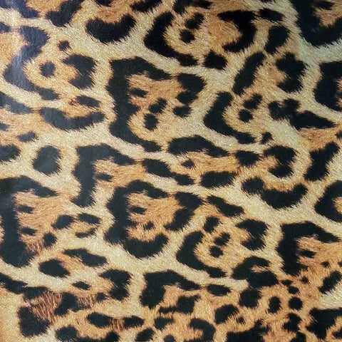 Printed holographic leopard print PSV craft vinyl